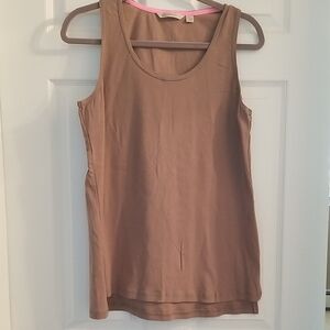 Women's Tan Sleeveless Top